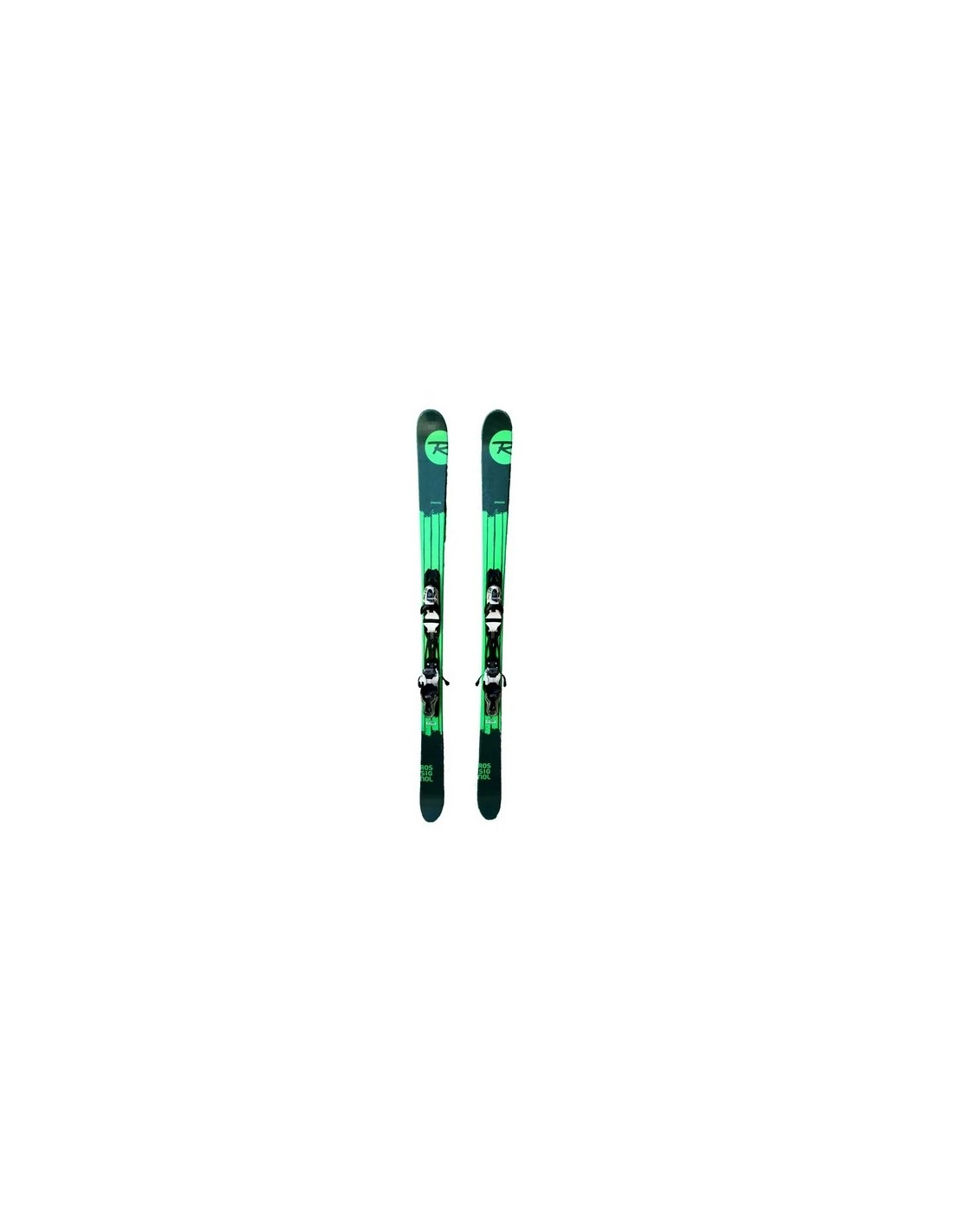 Ski Occasion Rossignol Sprayer Green Taille 138cm, 148cm + Fix 1 Ski Occasion Rossignol Sprayer Green Taille 138cm, 148cm + Fix